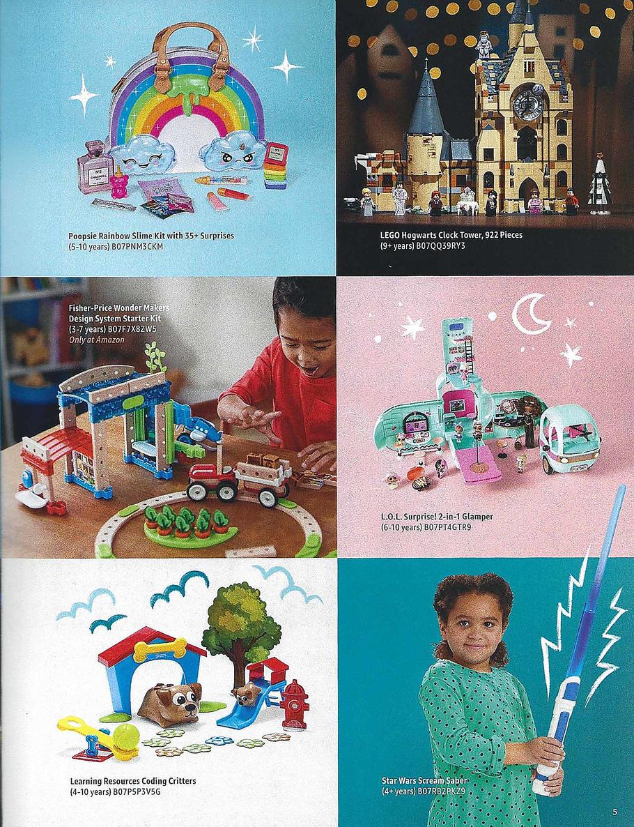 Amazon Holiday Toy Books Ad Scan 2019