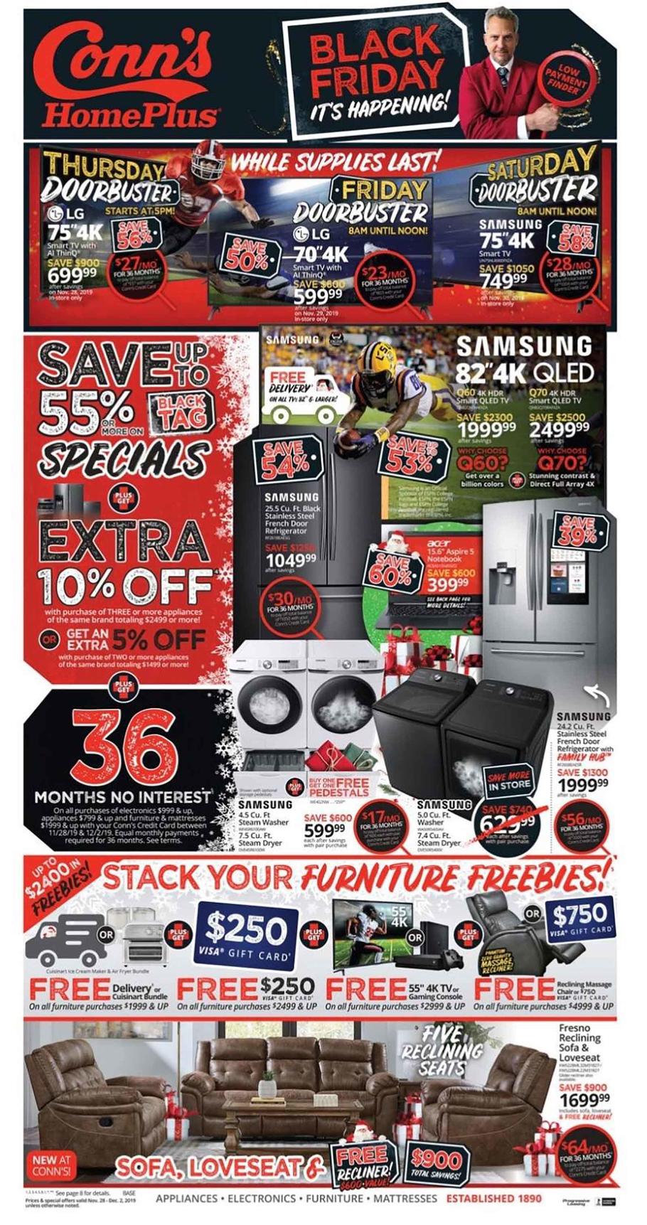 Conn's HomePlus Black Friday Ad Scan 2019