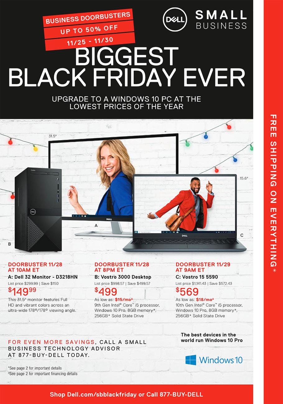 Dell Small Business  Black Friday Ad Scan 2019