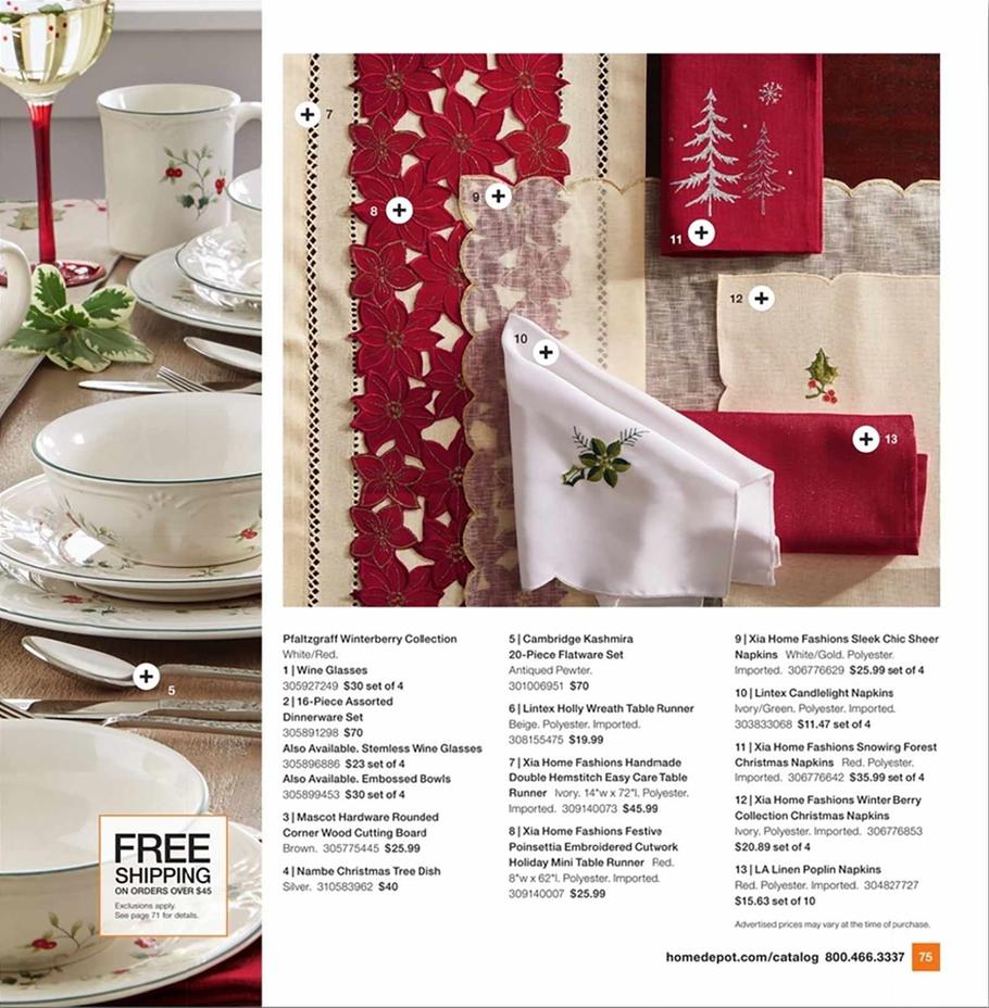 Home Depot Holiday Book Ad Scan 2019