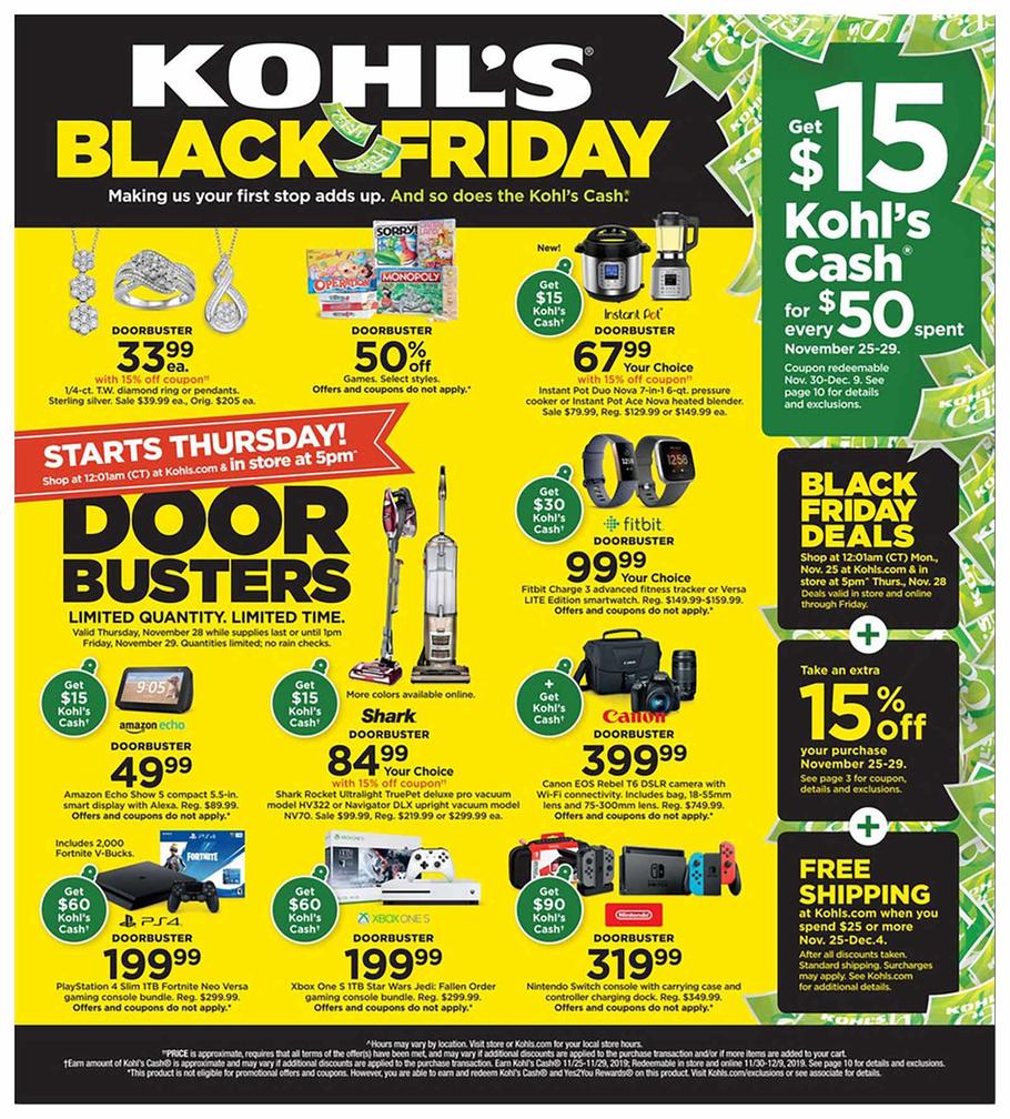 Kohls Black Friday Ad Scan 2019
