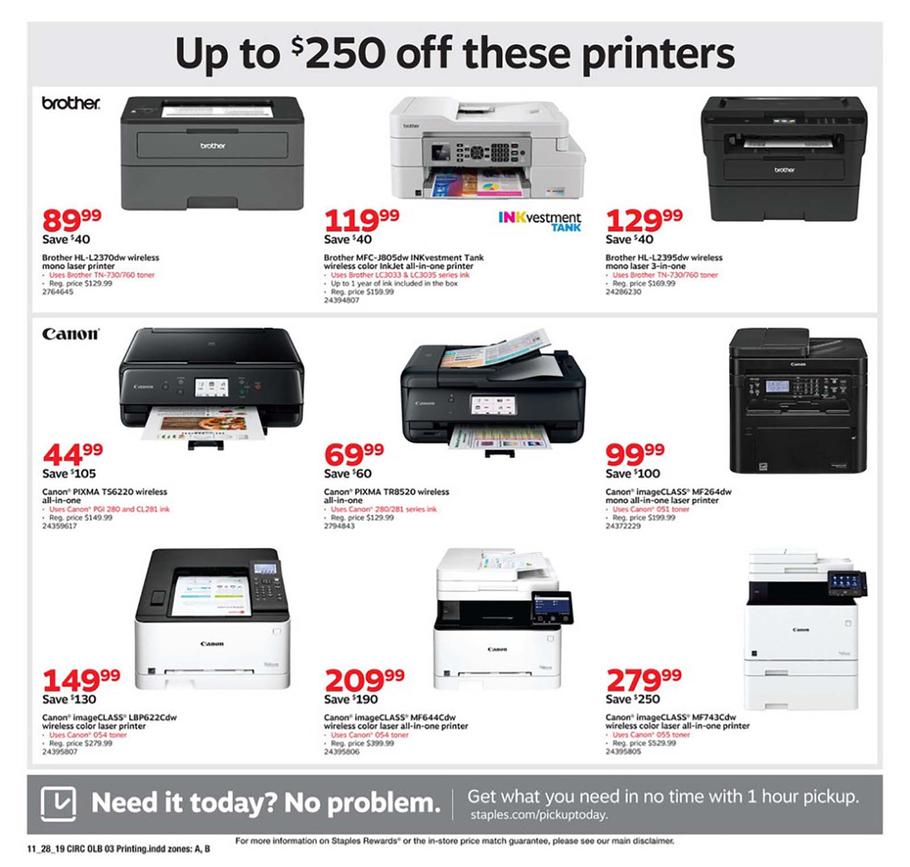 Staples Black Friday Ad Scan 2019